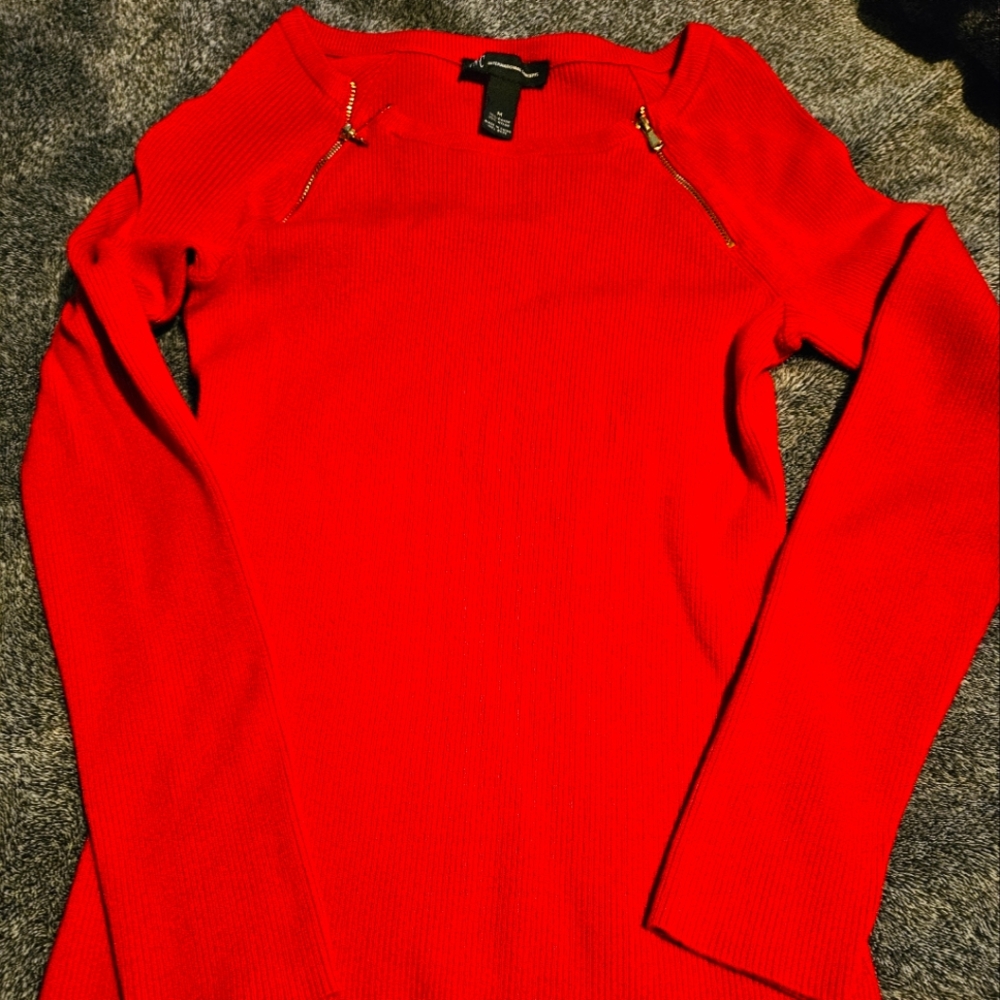 I.N.C. Red Sweater Women's Size Medium